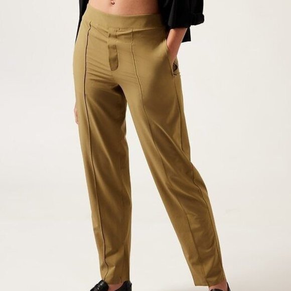 Athleta Gold Trousers Relaxed Fit - Picture 1 of 8